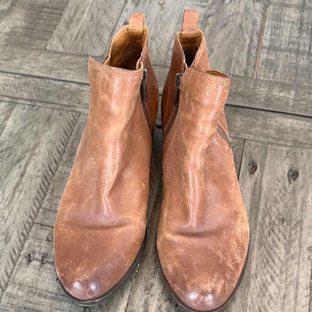 Lucky Brand Brown Leather Heeled Boots